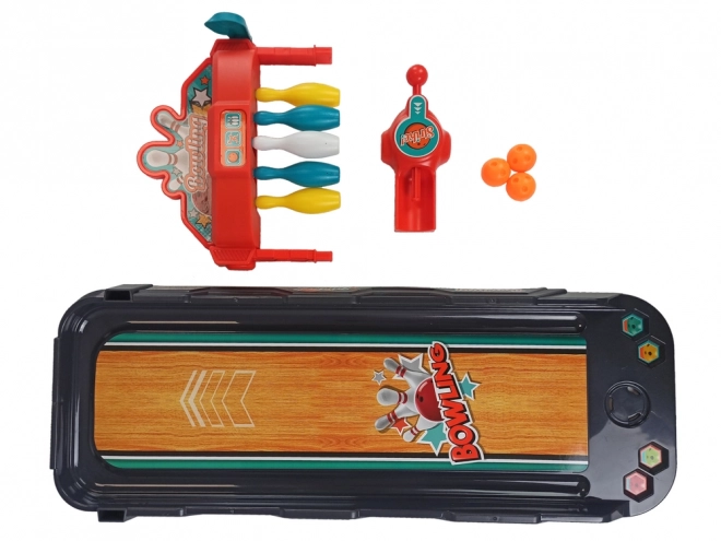 Mini kręgle Gra Arcade Wyrzutnia Kart Torowych