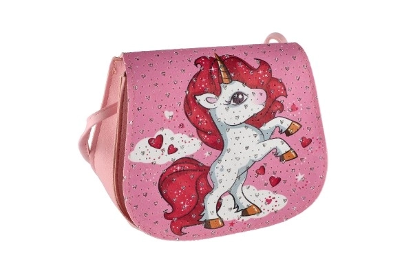 Torebka/Jednorożec torba z kamykami plastik 4 kolory w woreczku 17x15x3cm