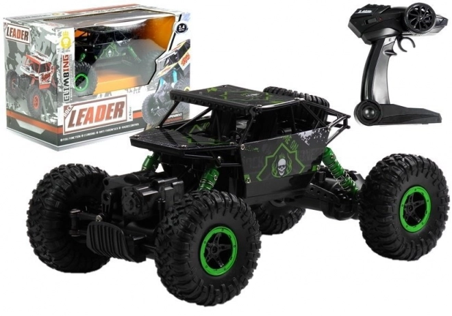 Zdalnie sterowany samochód 4x4 zielony
