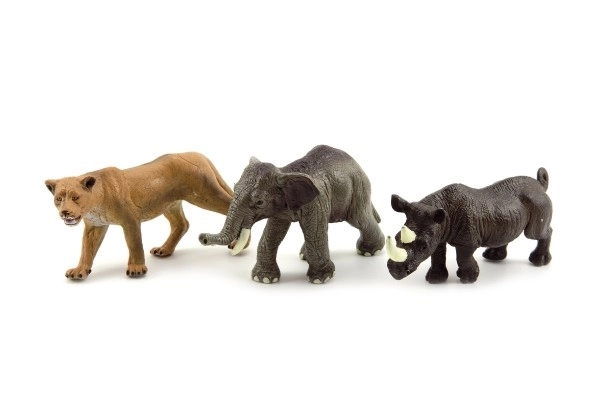 Zwierzątka safari ZOO plastik 10cm mix gatunków - 1 szt.