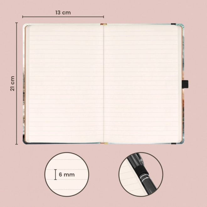 NOTIQUE Notes Japonia, liniowany, 13 x 21 cm