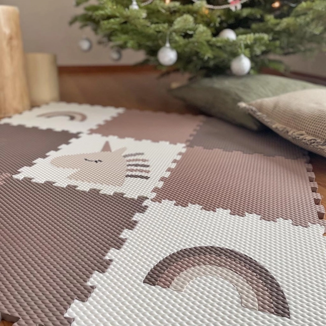 Minideckfloor podłoga 9 części - jednorożec i tęcze