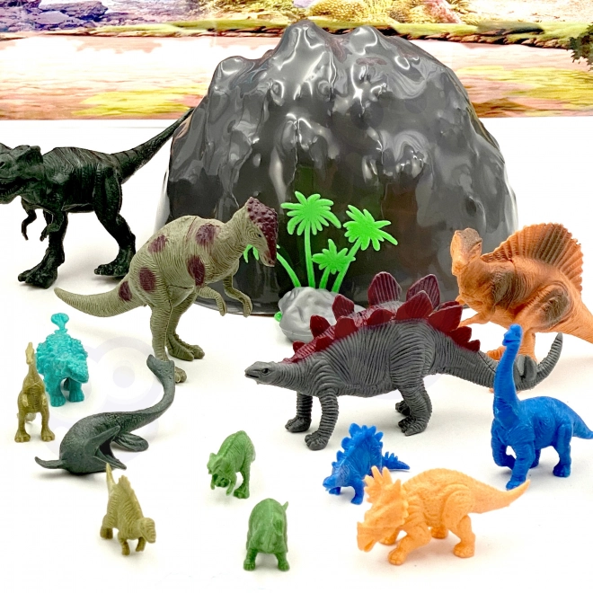 Zestaw figurek Dinozaurów 34 szt. WOOPIE