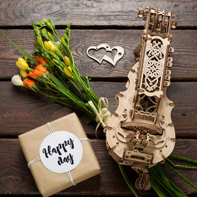 Ugears 3D drewniane mechaniczne puzzle Hurdy-Gurdy