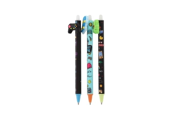 Długopis/gumka Street game 15cm plastik 6 rodzajów 36 sztuk w pudełku