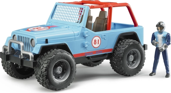Samochód terenowy Bruder Jeep z kierowcą