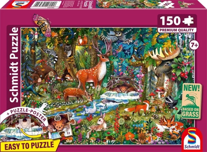 Puzzle Leśne Zwierzątka 150 części