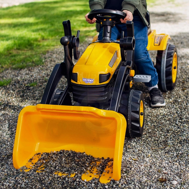 Dziecięcy traktor na pedały z przednią ładowarką