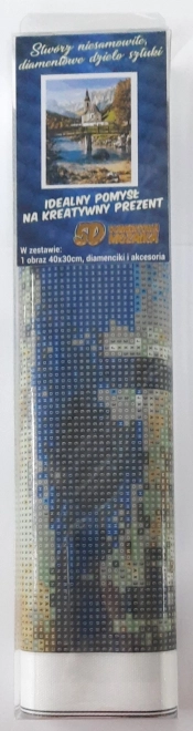 Norimpex Malowanie Diamentowe Kościół w Ramsau 30x40cm
