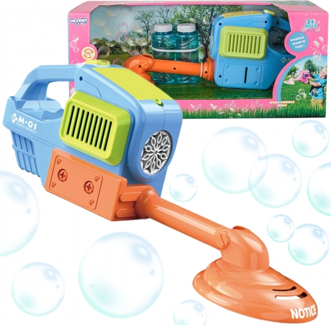 Woopie – bąbelkowy generator z nakładką kosiarki, niebieski