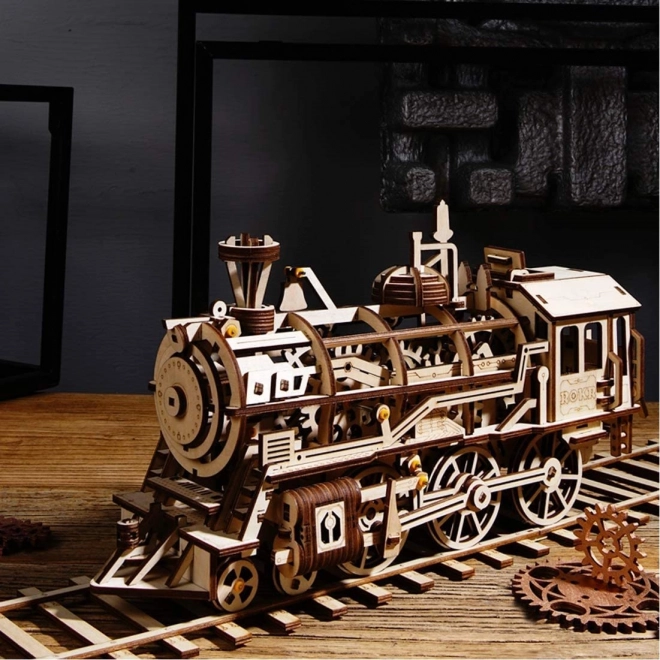 Lokomotywa - 3D drewniana układanka