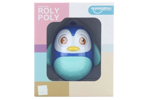 Niebieski rolly polly pingwin