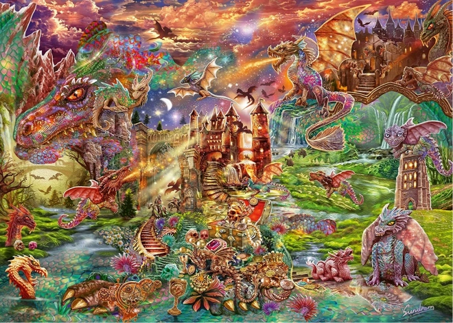 Puzzle Smoczy skarb 2000 elementów SCHMIDT