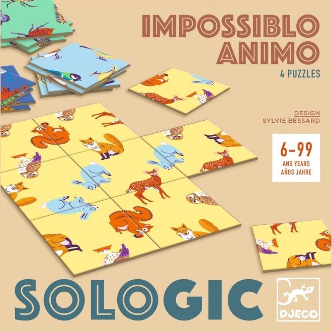DJECO Gra logiczna Sologic Impossiblo - Zwierzęta