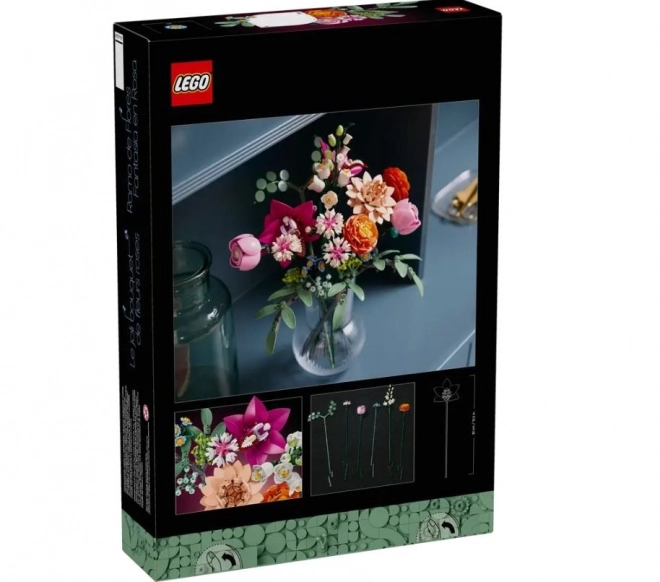 Lego Botanical piękny bukiet różowych kwiatów
