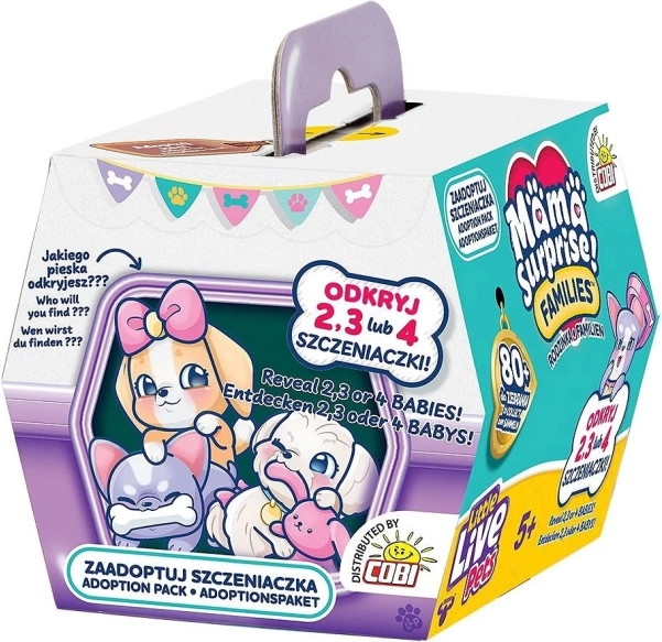 Zwierzątka Little Live Pets - Mama Niespodzianka! Rodziny! Adoptuj Szczeniaczka!