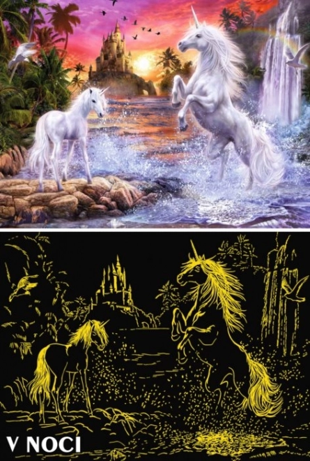 Puzzle Ravensburger Jednorożce nad rzeką 500 elementów