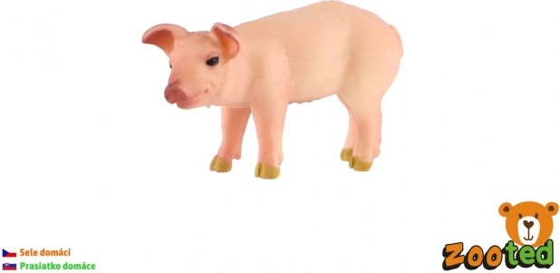 Plastowa figurka świni domowej – prosię 5 cm