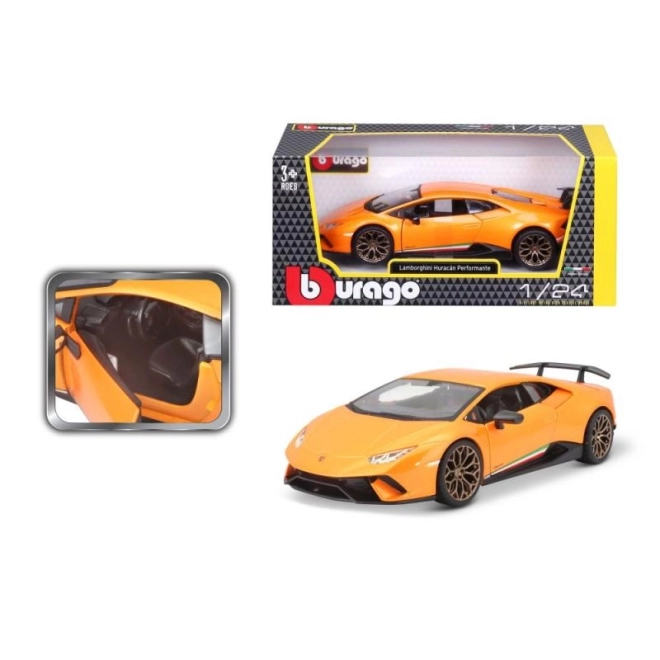 Lamborghini Huracan Performante pomarańczowy model 1:24