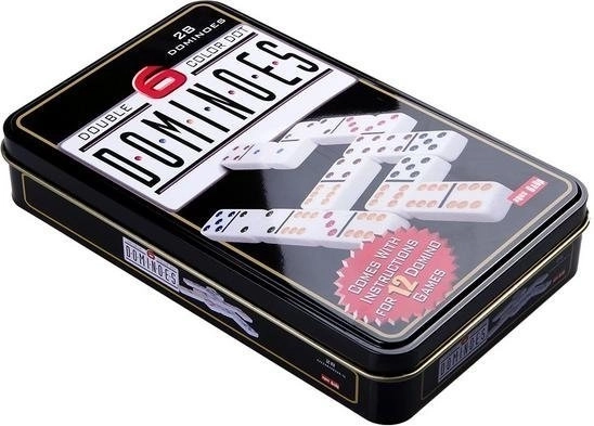 Domino w metalowym pudełku – 28 elementów