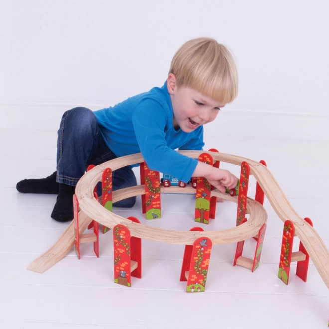 Bigjigs Rail Wielozadaniowy zestaw torów