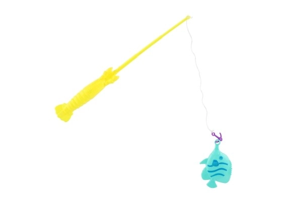Gra ryby/wędkarz z wędką 26cm plastik 5 kolorów na karcie 15,5x49x2cm
