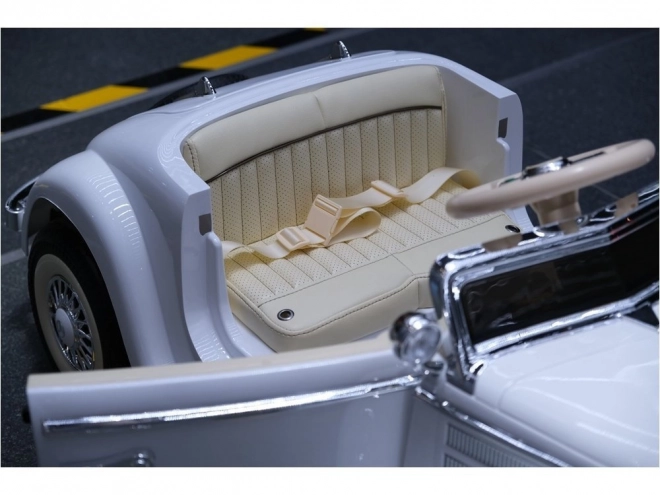 Retro auto na akumulator Mercedes-Benz 540K – Białe