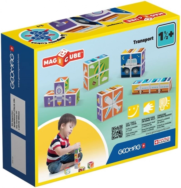 GEOMAG Magnetyczne klocki Magicube Środki transportu