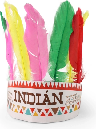 Indiański pióropusz z czeskim nadrukiem