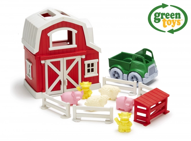 Farma ze stodołą i zwierzętami GreenToys