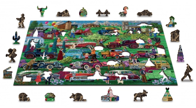 Drewniane puzzle WOODEN CITY Weterani 2w1