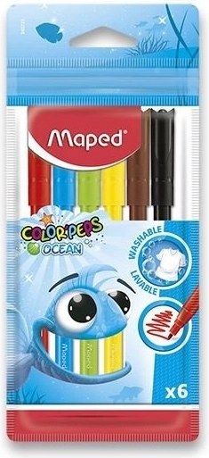 Zestaw flamastrów MAPED Color'Peps Ocean 6 szt.