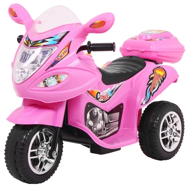 Trójkołowiec BJX-088 motocykl elektryczny + dźwięki + światła – Różowy