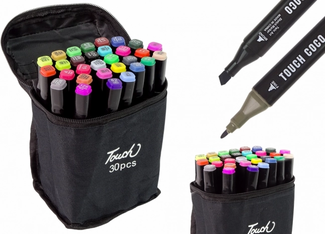 Zestaw 30 alkoholowych markerów Touch w etui