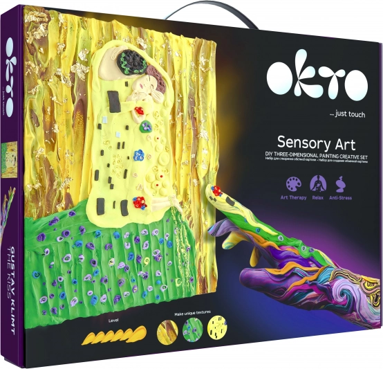 OKTO SENSOTY ART zestaw plastyczny – Pocałunek 30 × 40 cm