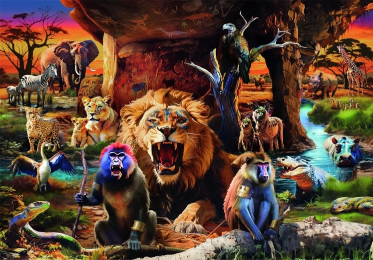 Clementoni puzzle Narada zwierząt 1500 elementów