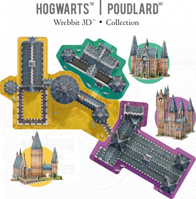 WREBBIT 3D puzzle Harry Potter: Hogwart, Wieża Astronomiczna 875 elementów
