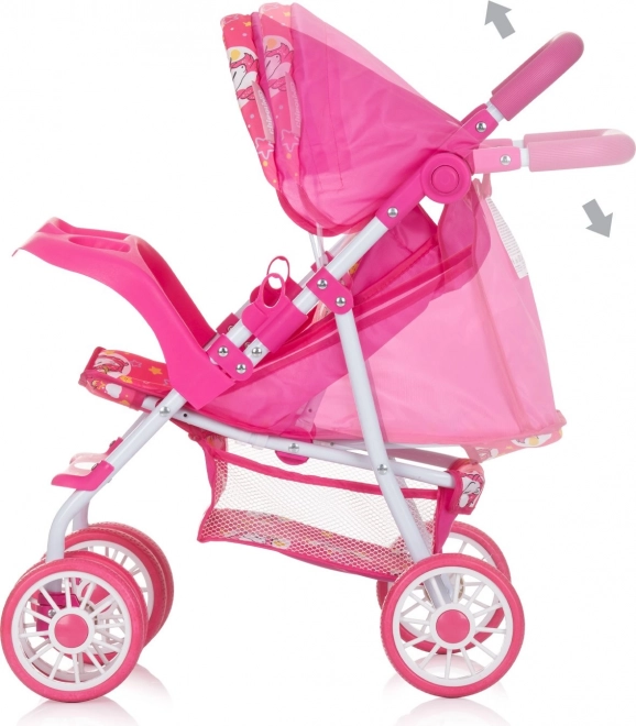 CHIPOLINO Sportowy wózek dla lalek Dolly Unicorns
