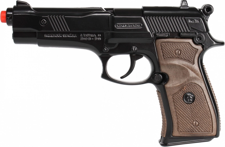 Metalowy policyjny pistolet Gonher na 8 naboi