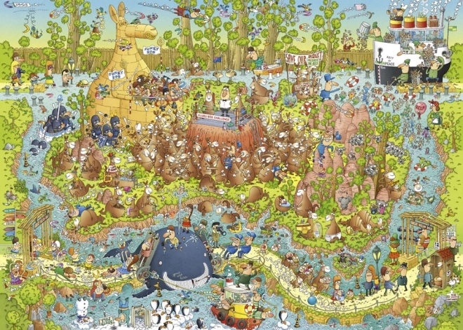 Puzzle HEYE Szalona ZOO: Australijska ekspozycja 1000 elementów