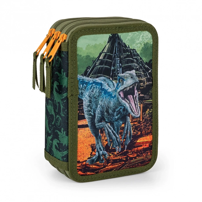 Piórnik 3-poziomowy pusty Jurassic World