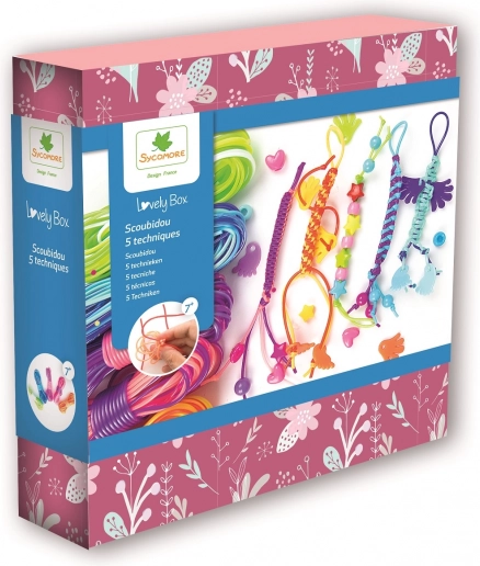Lovely Box - Kreatywny Zestaw Scoubidou - Zabawne Plecenie z Kolorowych Sznureczków