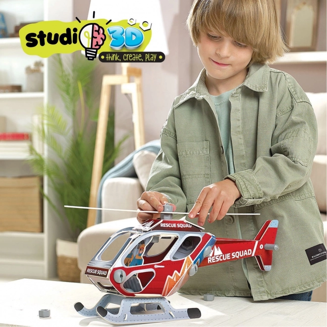 EDUCA Studio model 3D Śmigłowiec Ratunkowy