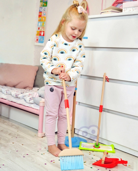 Drewniany zestaw do sprzątania dla dzieci Tooky Toy