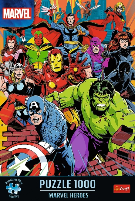 TREFL Puzzle Premium Plus Marvel: Bohaterowie Marvela 1000 elementów