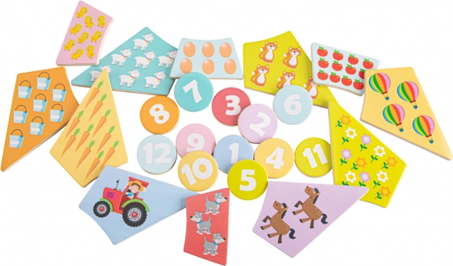 Drewniany Zegar Puzzle 2w1