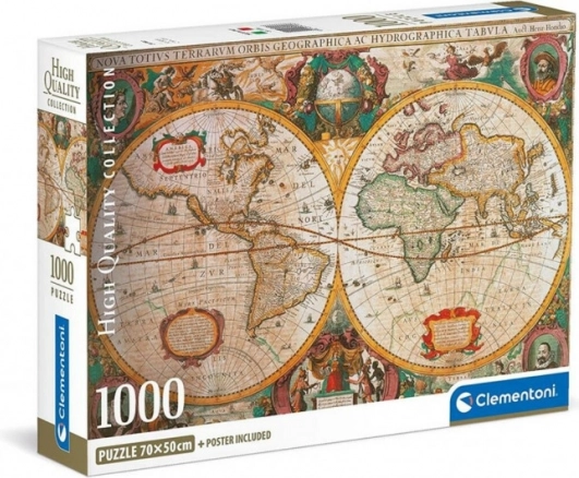 Puzzle 1000 elementów stara mapa
