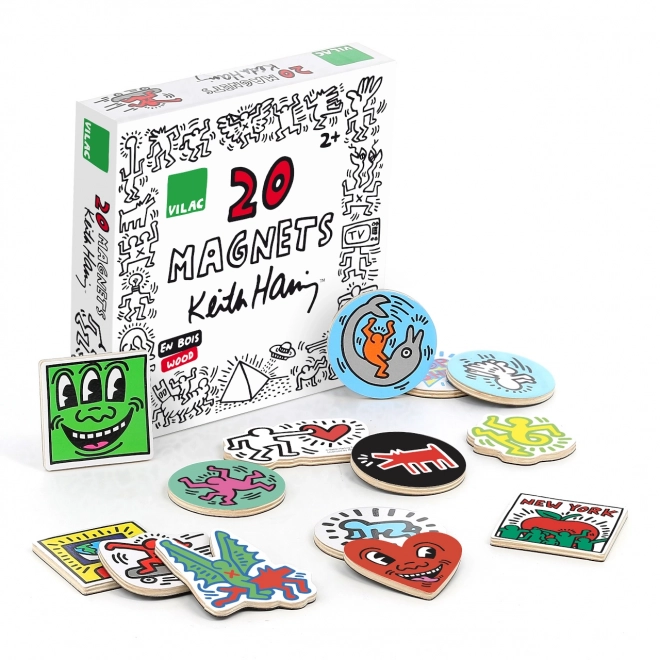 Vilac Drewniane magnesy Keith Haring