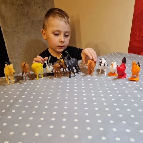 Zwierzęta na farmie - zestaw figurek 12 szt.