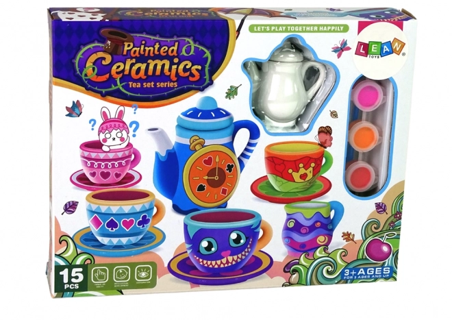 Kreatywny zestaw do herbaty DIY do malowania porcelany